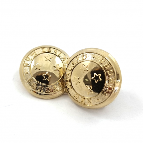 Custom Buttons – Double Gold Finish