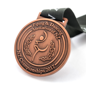 Piping & Dancing Association New Zealand Championships 2017 Medal