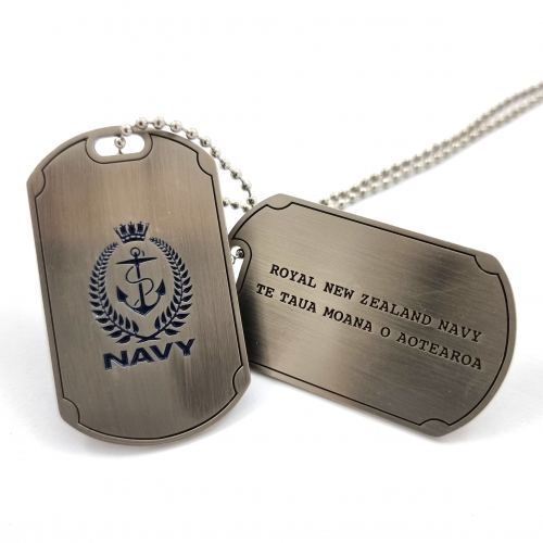 Royal New Zealand Navy Dog Tags – Engraved and Filled