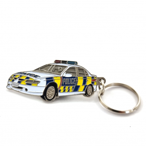 New Zealand Police Car Keychain / Keyring – Engraved and Filled