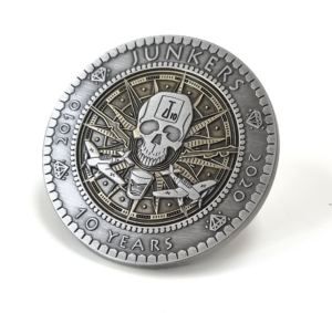 Junkers Coin - 55mm, Antique Gold and Silver Finish