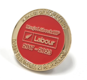 Labour Party Coin - 45mm, Gold Finish, One Colour Enamel