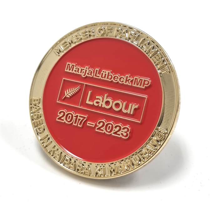Labour Party Coin - 45mm, Gold Finish, One Colour Enamel