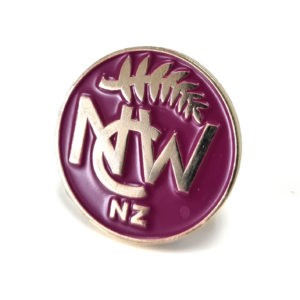 NZCoW Pin - 25mm, Gold Finish, One Colour Enamel, One Pin and Clutch