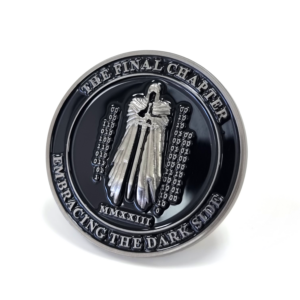 Dark Side Challenge Coin - 45mm, two Colour Enamel, No Fitting