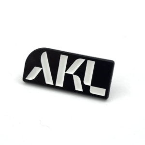 ALK Airport Pin - 25mm, 1 Colour Enamel, 1 Pin and Clutch Fitting, Black Dye Plated