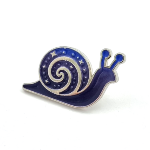 Snail Pin - 20mm, Gradient Enamel, 1 Pin and Clutch Fitting, Bright Nickel Plated