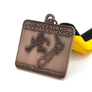 NZ Under Water Hockey Interzone-Championships Medal -