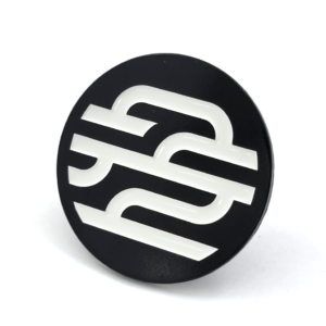 Raukawa Pin - 40mm, 1 Colour Enamel, Brooch Fitting, Black Dye Plated