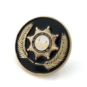 Te Hiku Fire Investigation Coin - 45mm, 1 Colour Enamel, Gold Plated