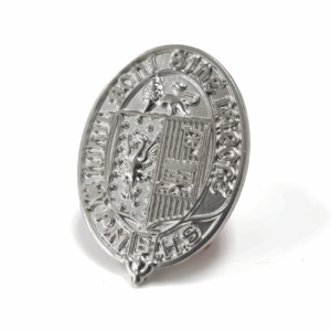 PNBH Badge - 35mm, No Colour Enamel, Brooch Fitting, Bright Nickel Plated