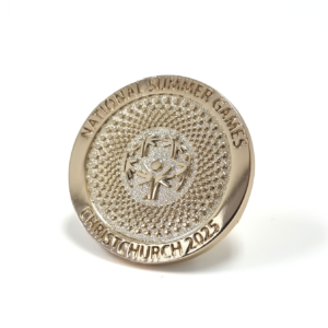 Special Olympics 2025 Pin - 25mm, No Colour Enamel, 1 Pin and Clutch Fitting, Gold Plated