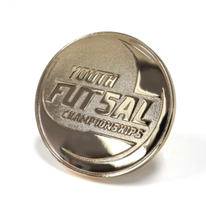 Youth Futsal Championships - 70mm, No Colour Enamel, No FItting, Gold Plated